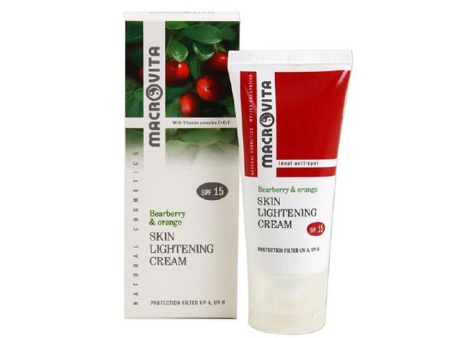 MACROVITA SKIN LIGHTENING CREAM SPF15+ rozświetlający do twarzy przeciw przebarwieniom interakcje ulotka krem - 50 ml