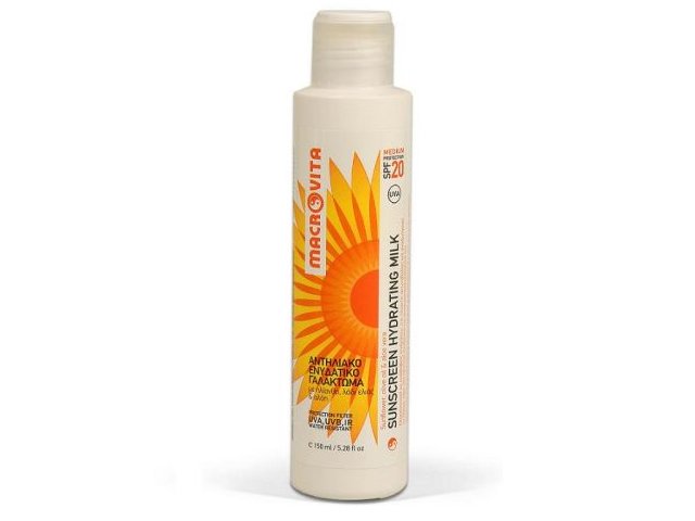 MACROVITA SUNSCREEN HYDRATING MILK SPF20 nawil.do opalania interakcje ulotka  - 150 ml