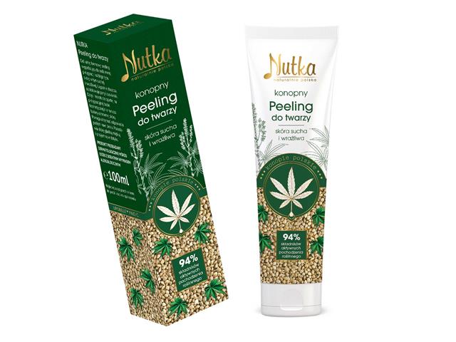 MADONIS NUTKA Konopny Peeling do twarzy interakcje ulotka peeling  100 ml