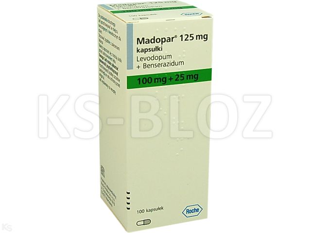 Madopar 125 interakcje ulotka kapsułki 25mg+100mg 100 kaps.