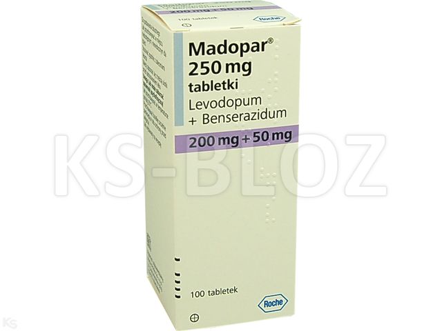 Madopar 250 interakcje ulotka tabletki 50mg+200mg 