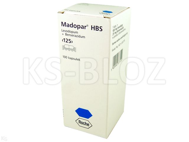 Madopar HBS interakcje ulotka kapsułki 25mg+100mg 100 kaps.