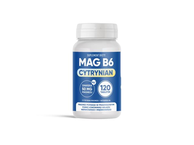Mag B6 Cytrynian interakcje ulotka tabletki - 120 tabl.