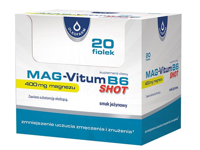 Mag-Vitum B6 shot interakcje ulotka płyn  20 fiol. po 25 ml