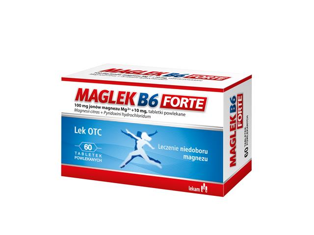 Maglek B6 Forte interakcje ulotka tabletki powlekane 100mg+10mg 