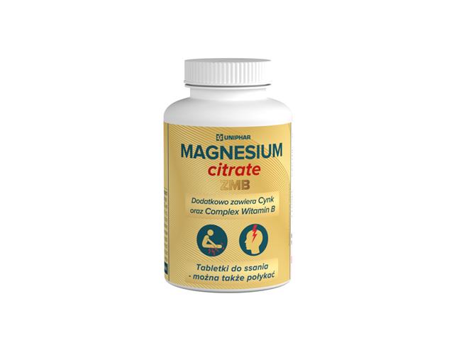 Magnesium Citrate Zmb interakcje ulotka tabletki  120 tabl.