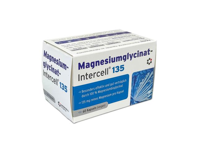 Magnesiumglycinat - Intercell 135 interakcje ulotka kapsułki 60 kaps.