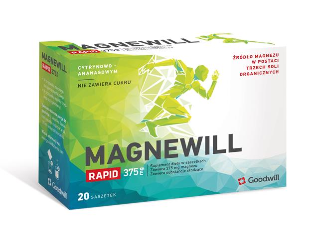 Magnewill Rapid interakcje ulotka proszek  20 sasz.