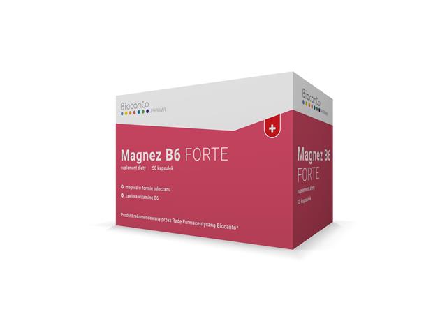 Magnez B6 Forte interakcje ulotka kapsułki  50 kaps.