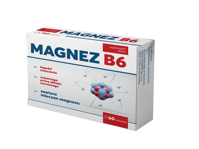 Magnez B6 interakcje ulotka tabletki  60 tabl. (2 blist. po 30 tabl.)