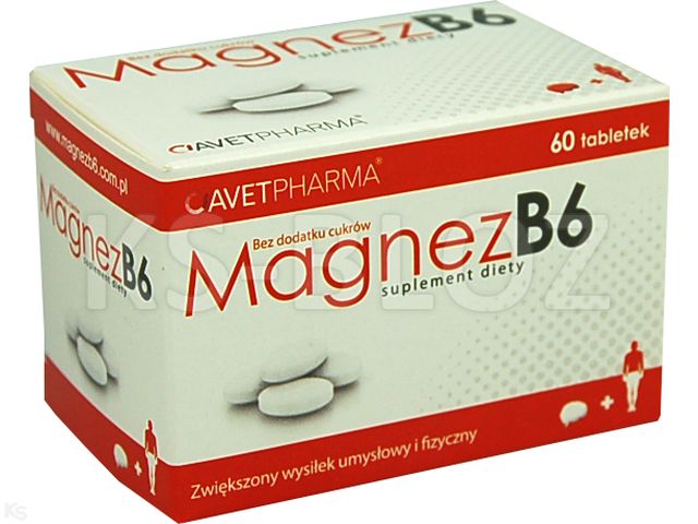 Magnez B6 interakcje ulotka tabletki  60 tabl.