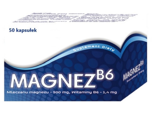 Magnez B6 interakcje ulotka kapsułki  50 kaps.