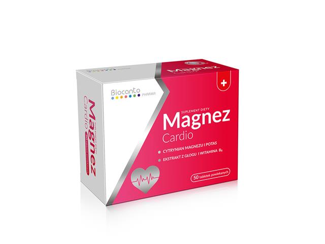 Magnez Cardio interakcje ulotka tabletki powlekane  50 tabl.