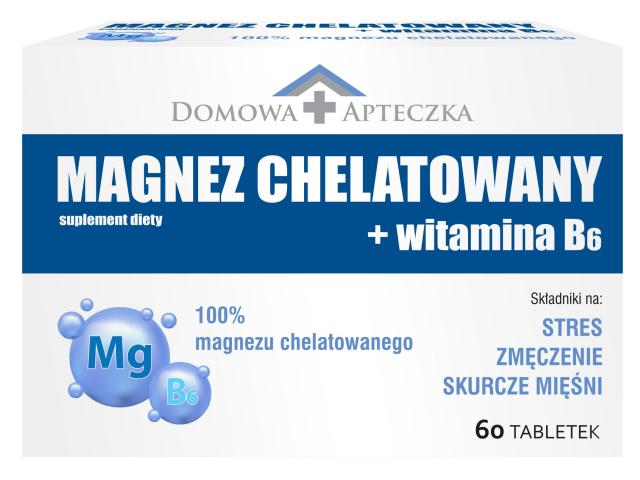 Magnez Chelatowany + Witamina B6 interakcje ulotka tabletki  60 tabl.