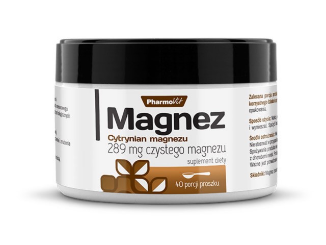 Magnez Cytrynian magnezu interakcje ulotka proszek - 100 g