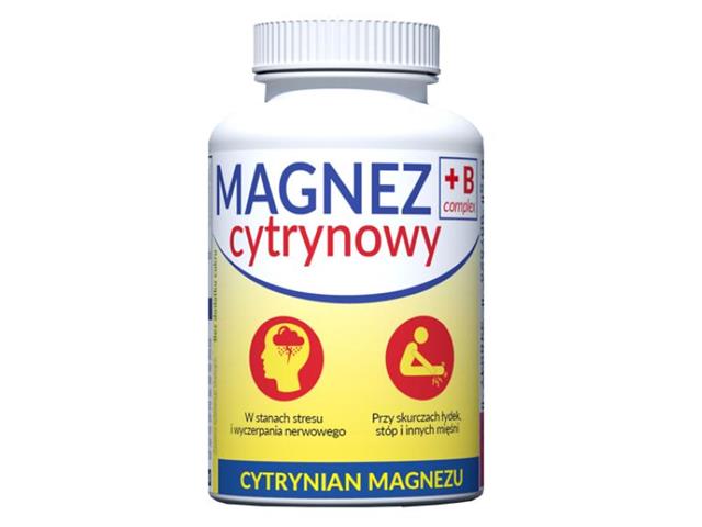 Magnez Cytrynowy B Complex (Magnez B6 Uniphar) interakcje ulotka tabletki - 100 tabl. (2 x 50)