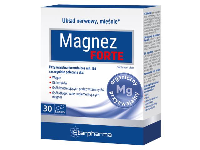 Magnez Forte interakcje ulotka kapsułki - 30 kaps.