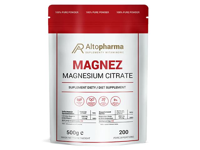 Magnez interakcje ulotka proszek  500 g