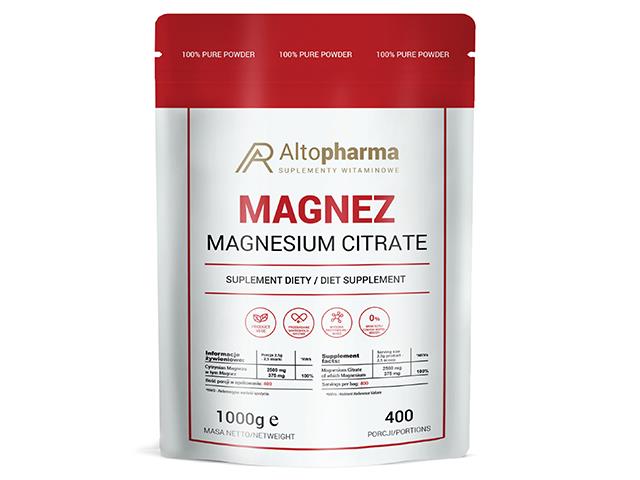 Magnez interakcje ulotka proszek  1 kg