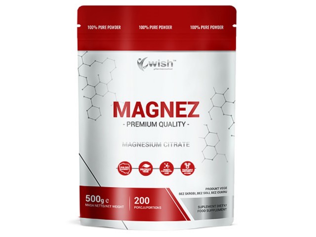 Magnez Magnesium Citrate interakcje ulotka proszek  500 g