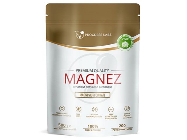 Magnez Magnesium Citrate interakcje ulotka proszek - 500 g