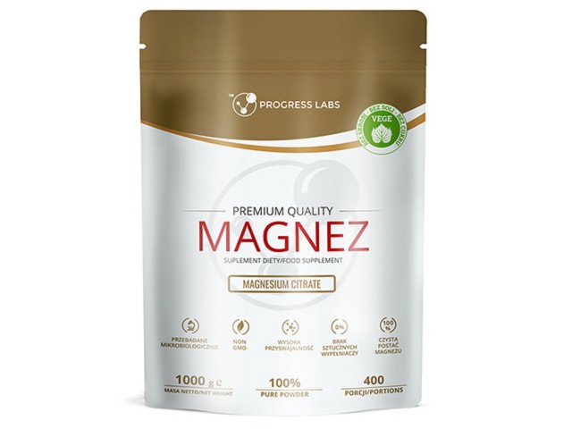 Magnez Magnesium Citrate interakcje ulotka proszek  1 kg