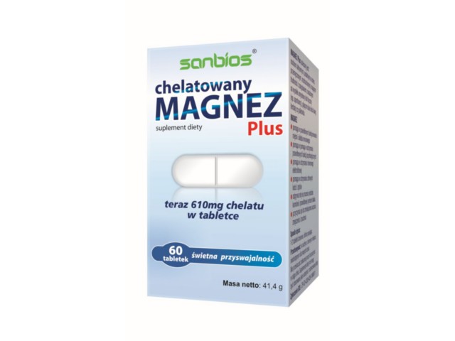 Magnez Plus Chelatowy interakcje ulotka tabletki  60 tabl.