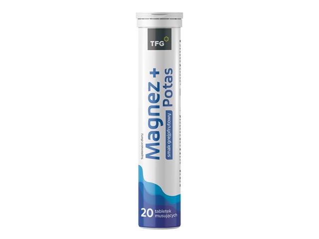 Magnez + Potas interakcje ulotka tabletki musujące - 20 tabl.
