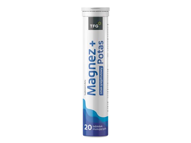 Magnez + Potas interakcje ulotka tabletki musujące  20 tabl.