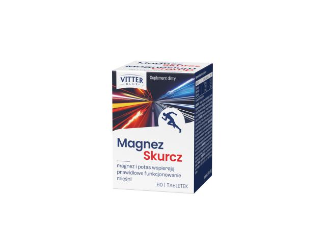 Magnez Skurcz Vitter Blue interakcje ulotka tabletki  60 tabl.