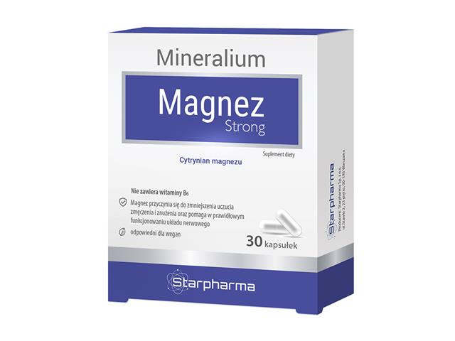 Magnez Strong interakcje ulotka kapsułki  30 kaps.