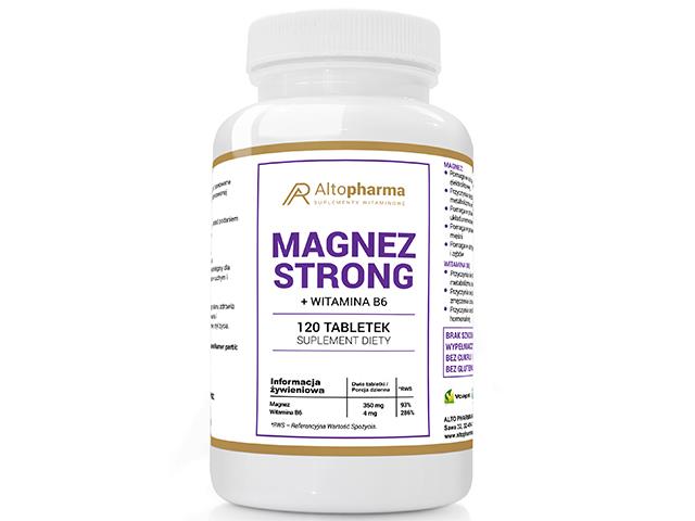 Magnez Strong + Witamina B6 interakcje ulotka tabletki  120 tabl.