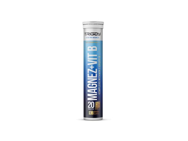Magnez + Vit B interakcje ulotka tabletki musujące do sporządzania roztworu - 20 tabl.