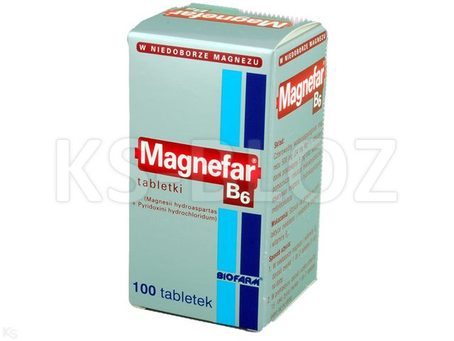 Magnez + Witamina B6 Biofarm interakcje ulotka tabletki 34mg+5mg 100 tabl. (poj.)