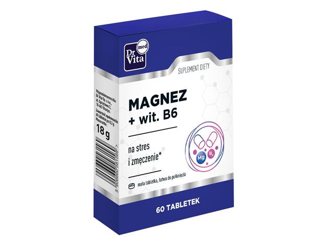 Magnez + Witamina B6 interakcje ulotka tabletki  60 tabl.