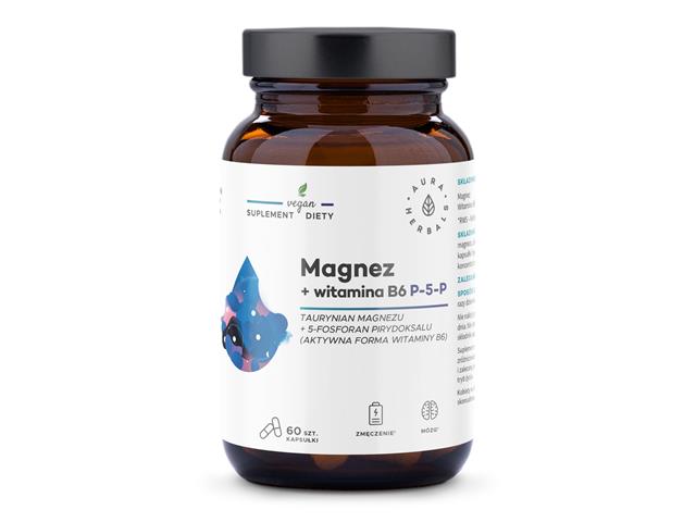 Magnez + Witamina B6 (P-5-P) interakcje ulotka kapsułki  60 kaps.