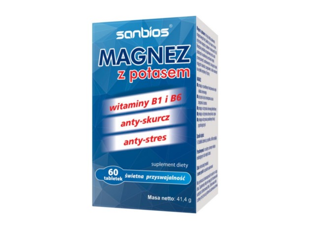 Magnez Z Potasem interakcje ulotka tabletki - 60 tabl.