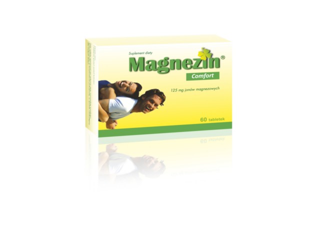 Magnezin Comfort interakcje ulotka tabletki  60 tabl.