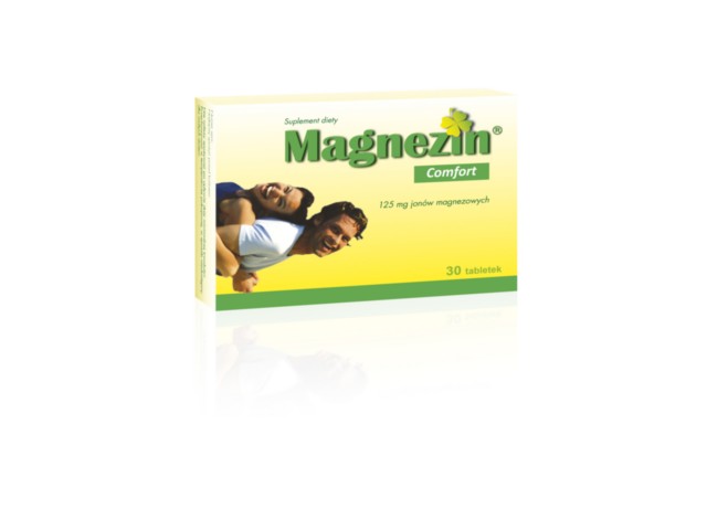 Magnezin Comfort interakcje ulotka tabletki 125 mg 30 tabl.