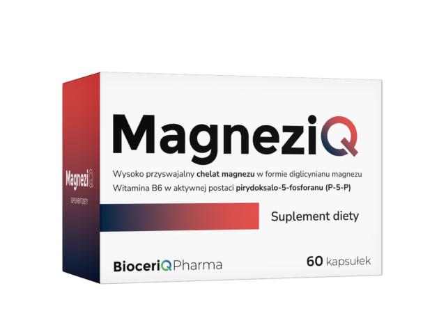 MagneziQ interakcje ulotka kapsułki twarde - 60 kaps.