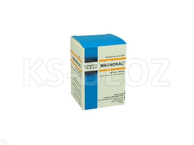 Magnokal Asparaginian interakcje ulotka tabletki 250mg+250mg 