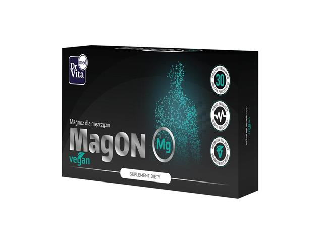 MagON Magnez dla mężczyzn interakcje ulotka tabletki - 30 tabl.
