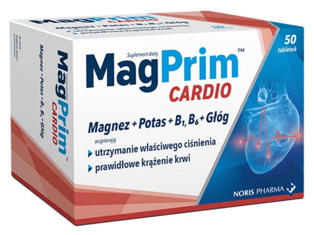 Magprim Cardio interakcje ulotka tabletki powlekane  50 tabl.