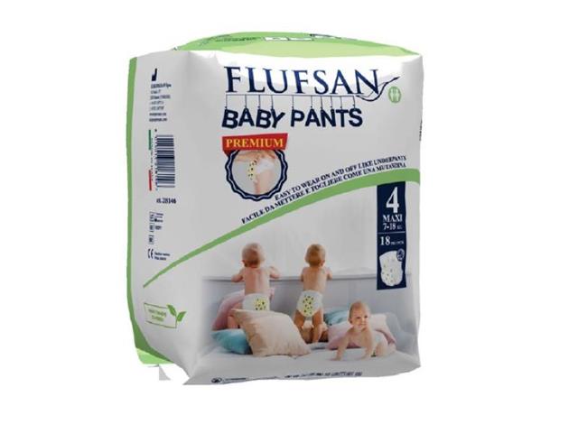 Majtki chłonne Flufsan Baby Pants 4 Maxi 7-18 kg interakcje ulotka majtki chłonne  18 szt.