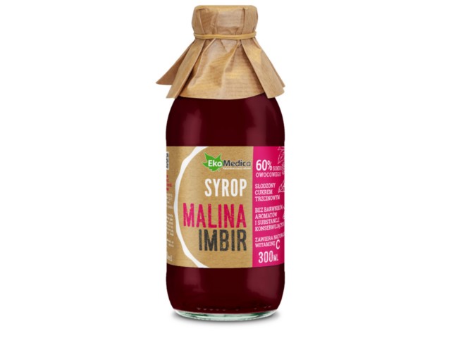 Malina Imbir Syrop interakcje ulotka syrop  300 ml