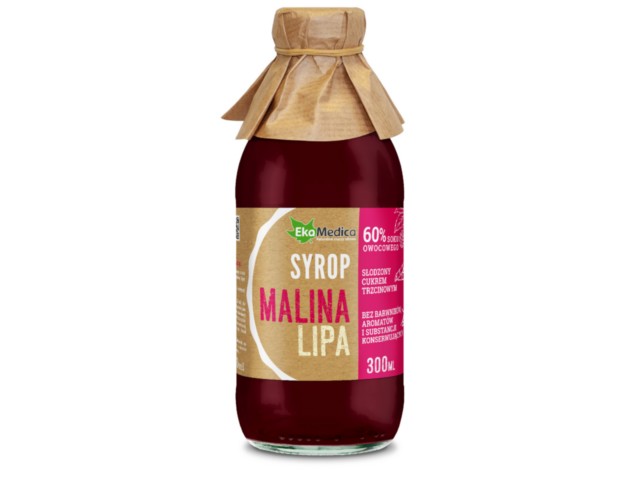 Malina Lipa Syrop interakcje ulotka syrop  300 ml