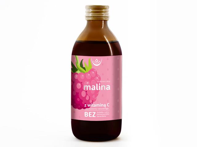 Malina z witaminą C pochodzenia naturalnego interakcje ulotka płyn  500 ml