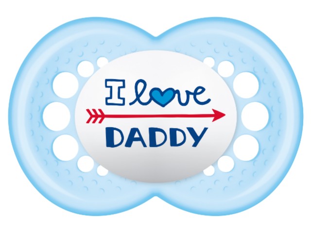 MAM Smoczek uspokajając L&A 6+ Daddy boy interakcje ulotka smoczek - 1 szt.
