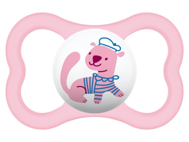 MAM Smoczek uspokajający AIR 16+ m-ca Girl interakcje ulotka smoczek - 1 szt.