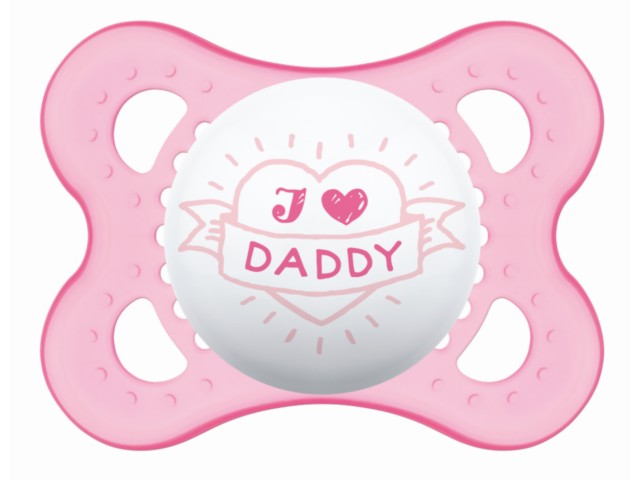MAM Smoczek uspokajający L&A 2-6 Daddy girl interakcje ulotka smoczek - 1 szt.